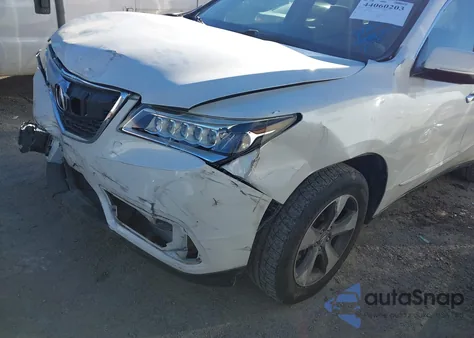 2014 Acura Mdx z USA, uszkodzony, nr VIN 5FRYD4H28EB006947